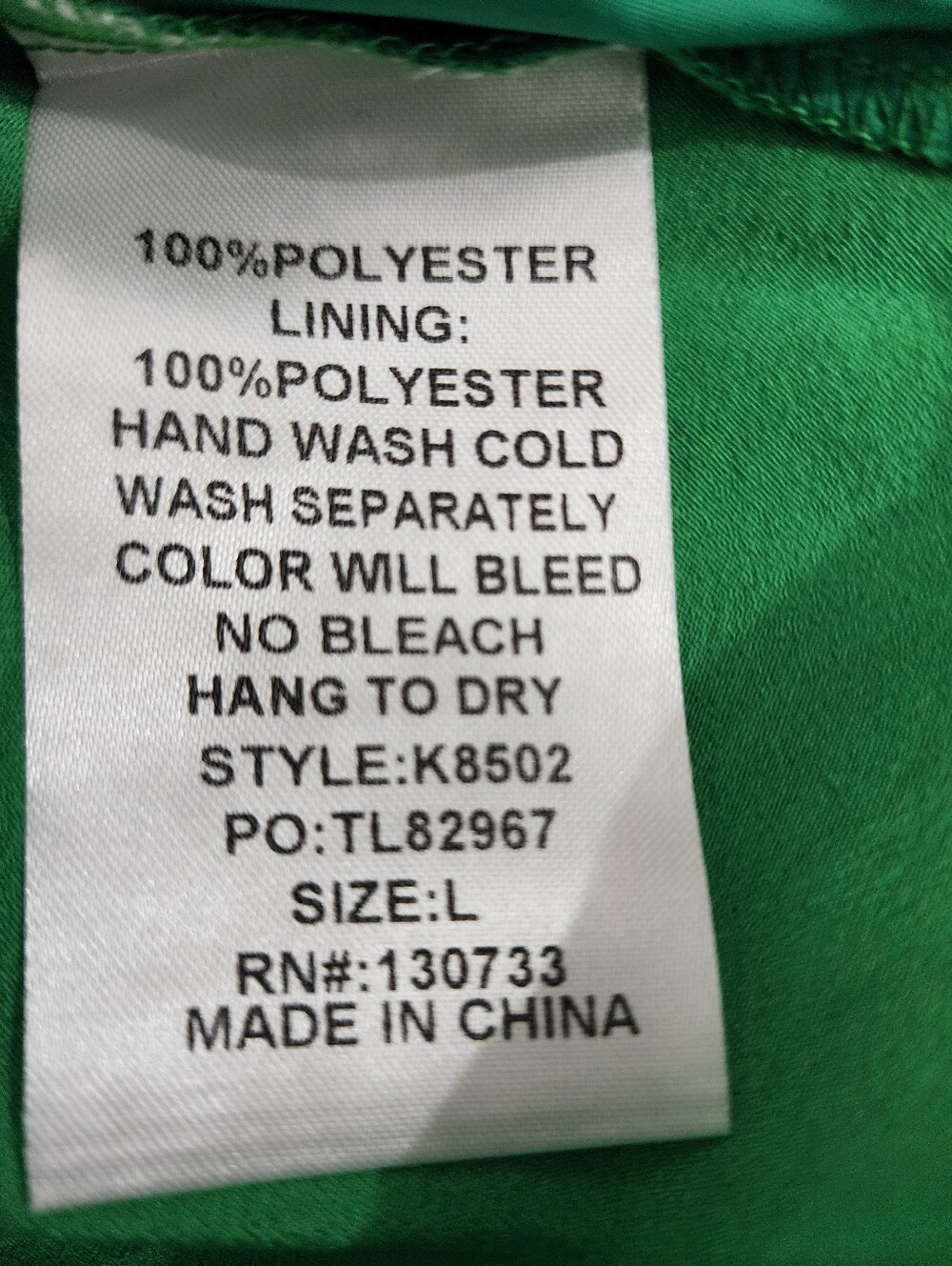 Umgee Bright Green Top with Floral Trim - Picture 5 of 6